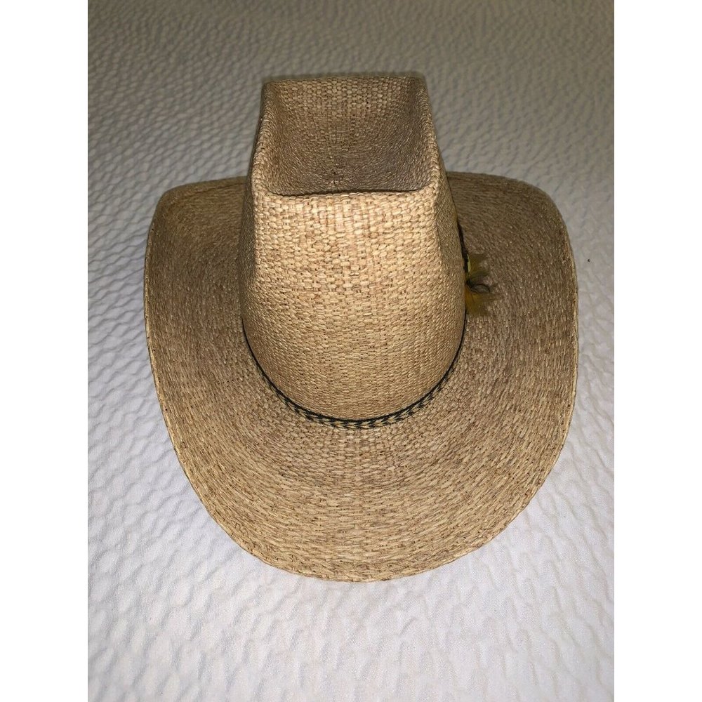 Vintage Resistol Cattleman Size 6 7/8 Straw Western Cowboy Hat